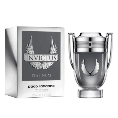 Invictus Platinum men Eau De Parfum Spray 3.4 oz By Paco Rabanne